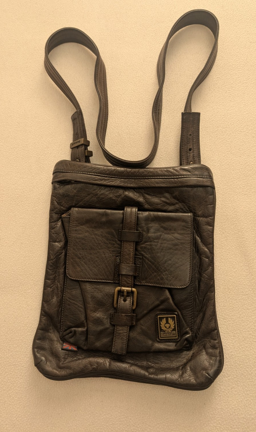 Belstaff SPEED Bag Messenger Shoulder Leather Malenotti Antique Brown