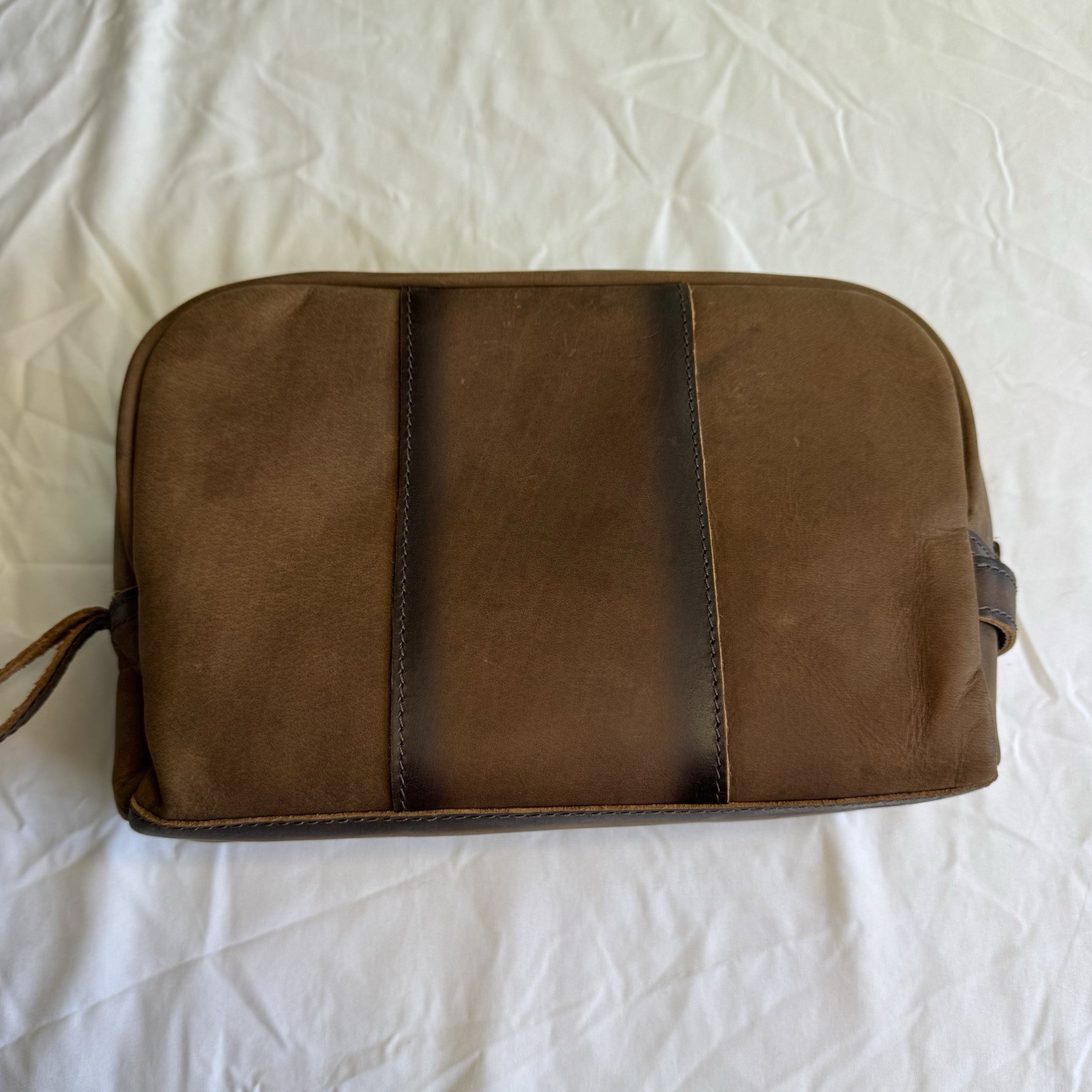 STS Ranchwear Men’s Leather Foreman Shave Kit – Toiletry Bag – STS30550