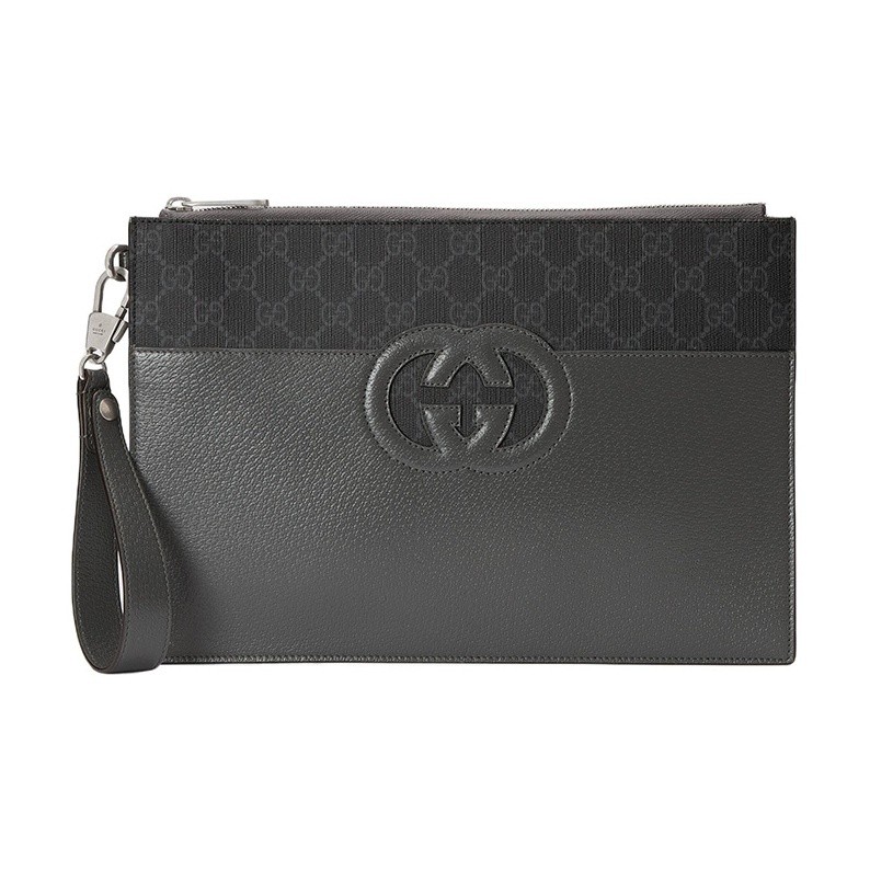 Gucci Hollowed Out Double G Logo Handbag For Men 12×0.5×8.2 in