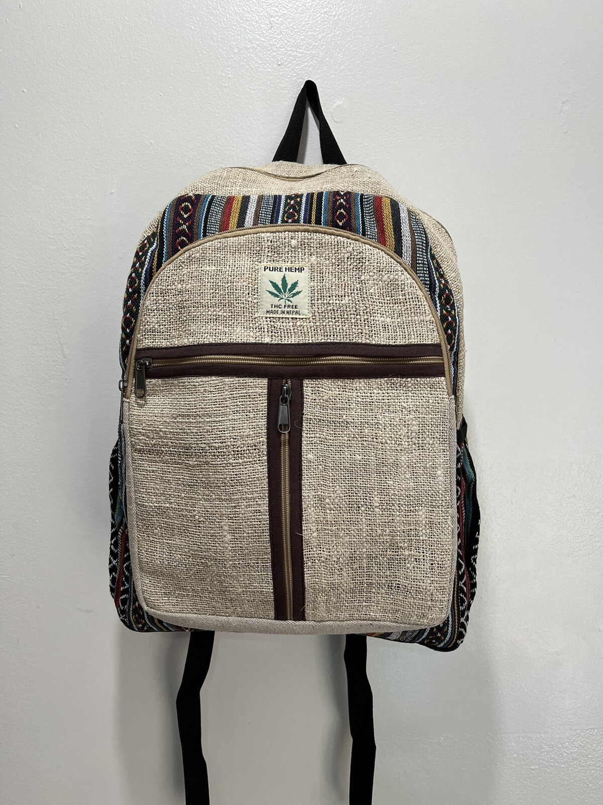 Hemp Backpack  | Eco Friendly | Boho | Handmade | Unisex | Nepal