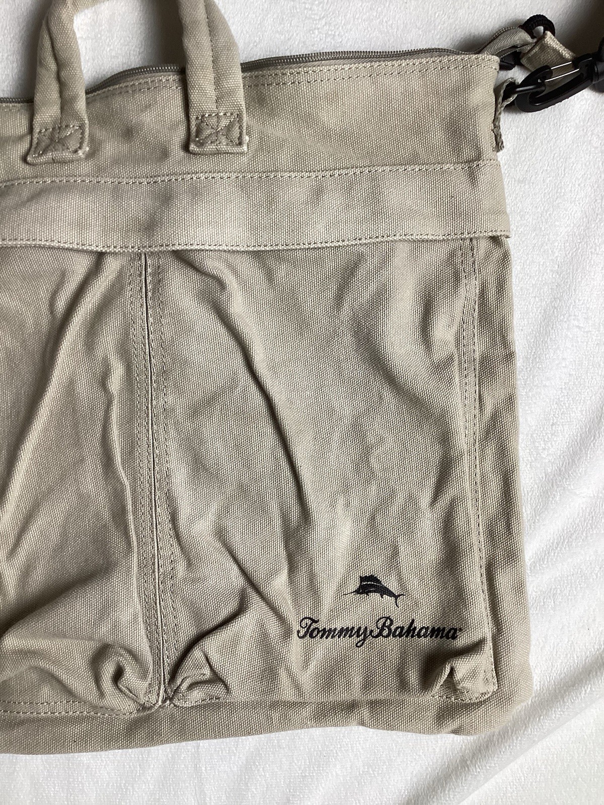 Tommy Bahama fabric( Canvas Cotton) adjustable messenger Men’s bag