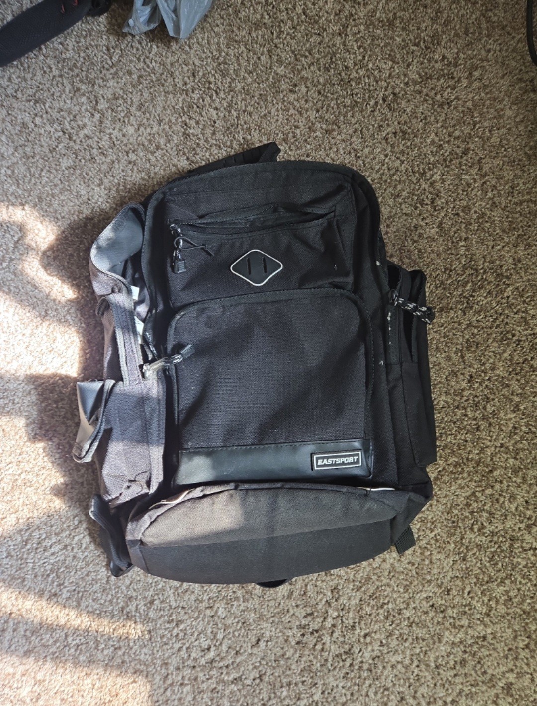 Eastsport Unisex Valedictorian Black Backpack