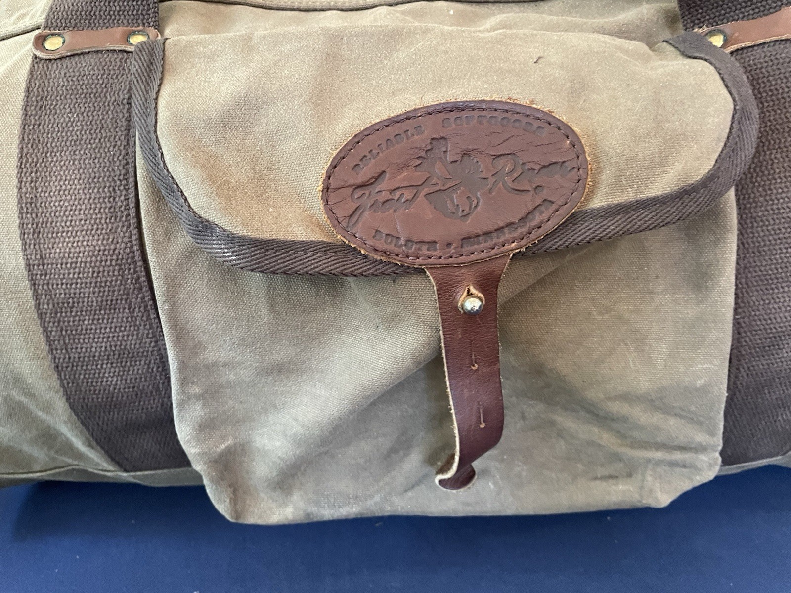 Frost River Explorer Medium Duffel Bag Waxed Canvas Leather Luggage Made in USA