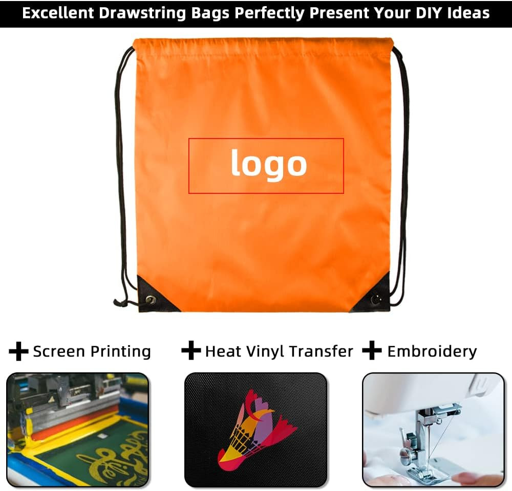 Drawstring Bags Bulk 40 Pack, Drawstring Backpack Cinch Bags for Kids & Adults,