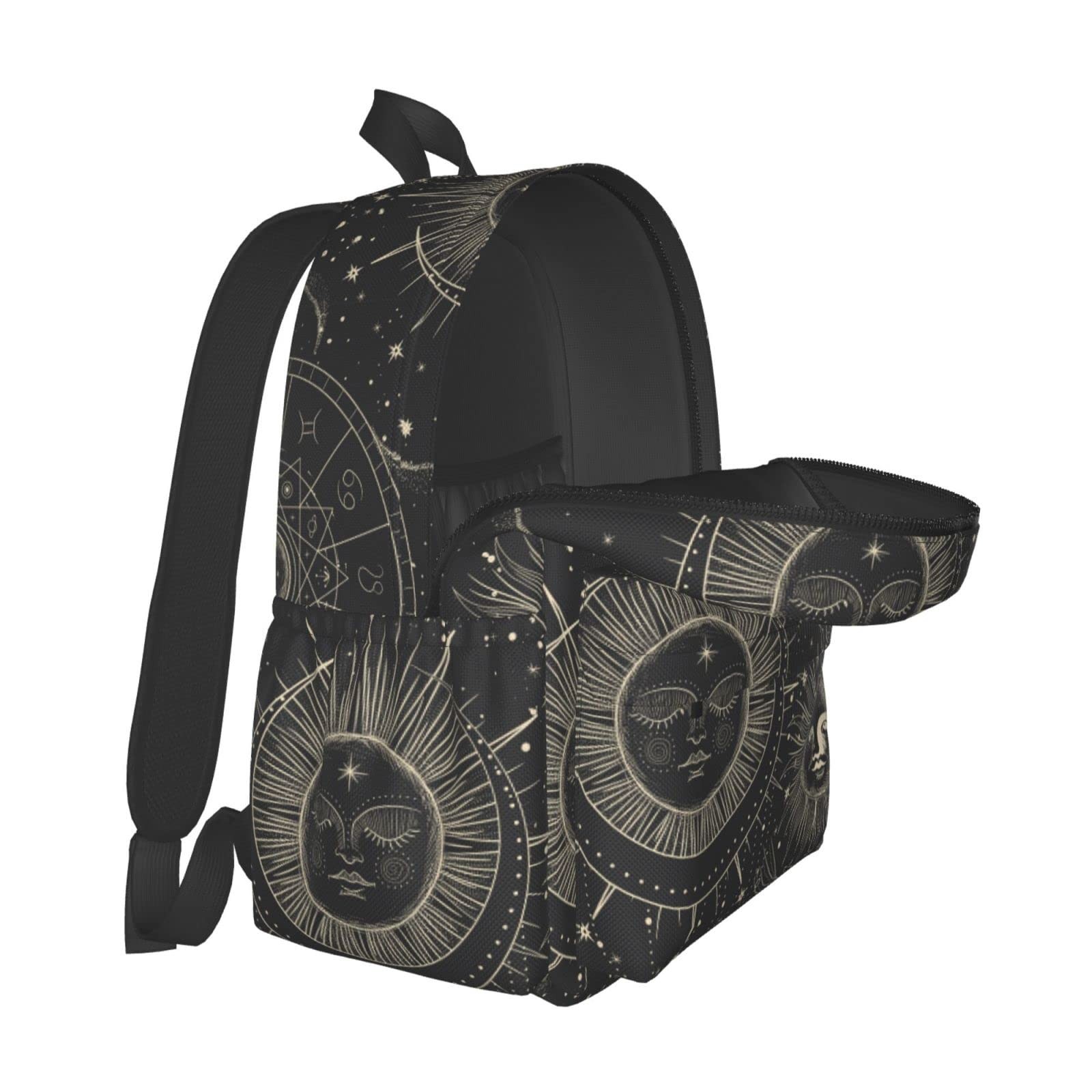 Sun Moon Backpack Laptop Multipurpose Daypack Casual Men Women Travel Hiking