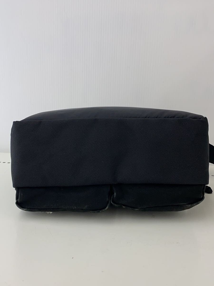 Authentic PORTER Nylon Shoulder Bag Black 11.5cm x 14.5cm x 2cm Damaged Fabric