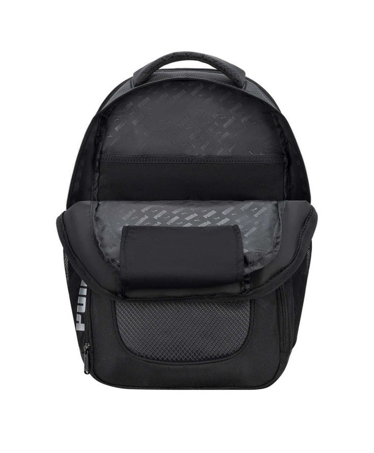 Puma Challenger Water Resistant Backpack, 1379569 Black With Gear Hanger Padded