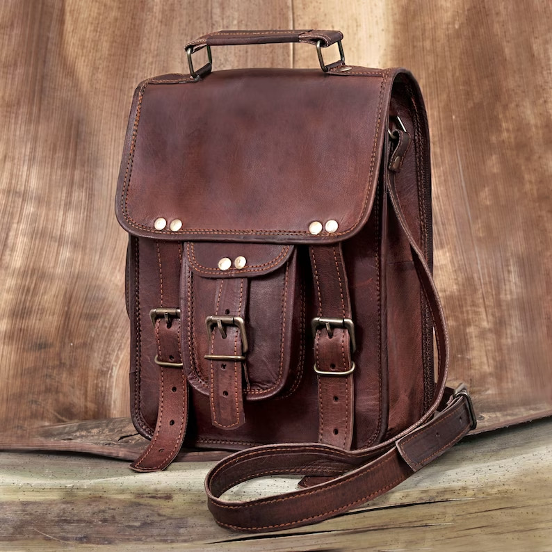 Bag Leather Sling Crossbody Shoulder Chest Real Men Men Travel Leisure…