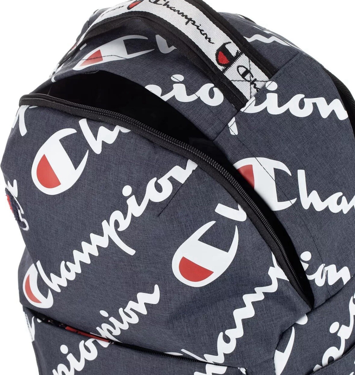 Champion Advocate Backpack Navy Blue Interior laptop compartment Adjust strap