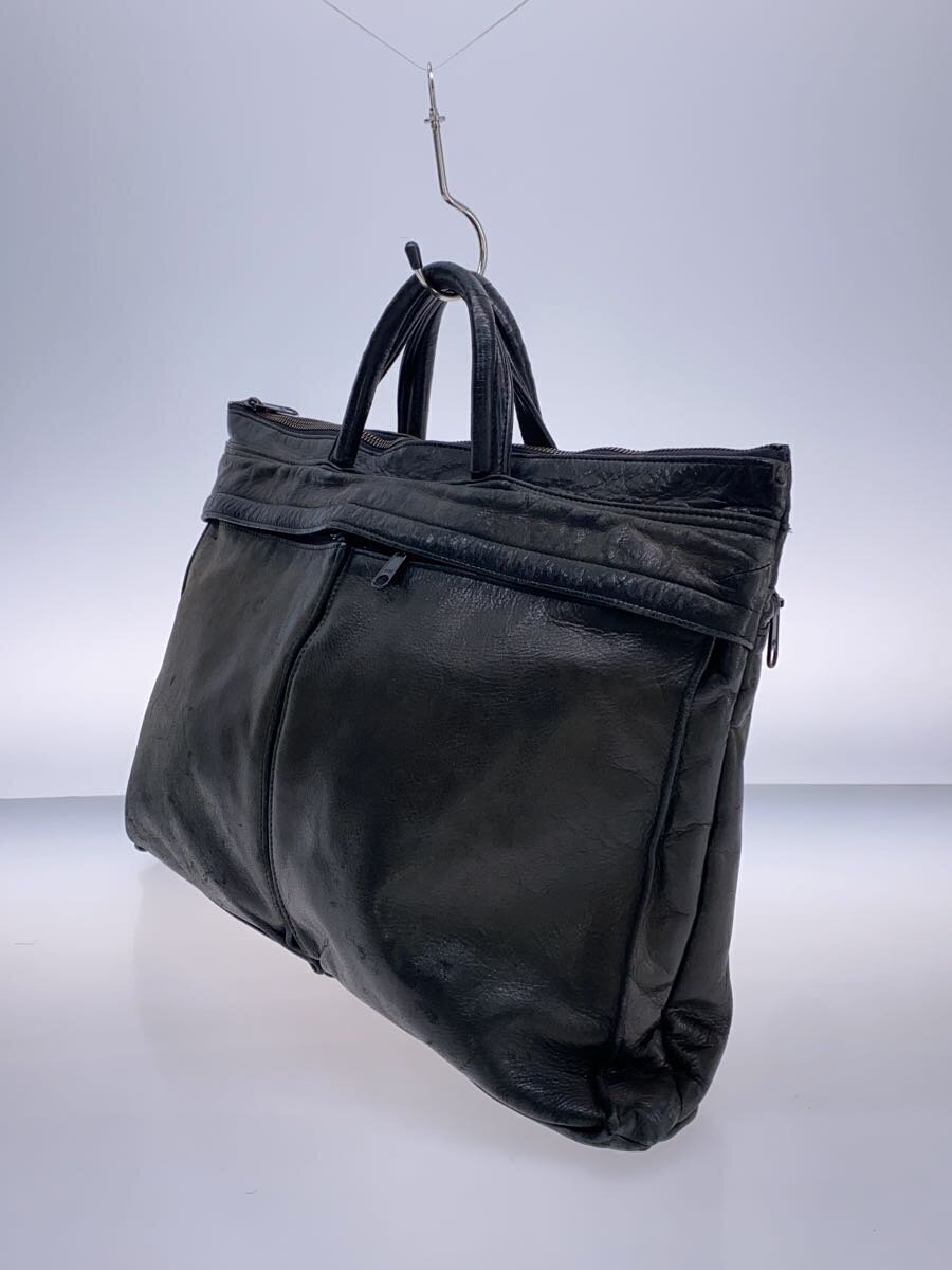 Porter Overall Damage/Bag/Leather/Blk// LTD From JP