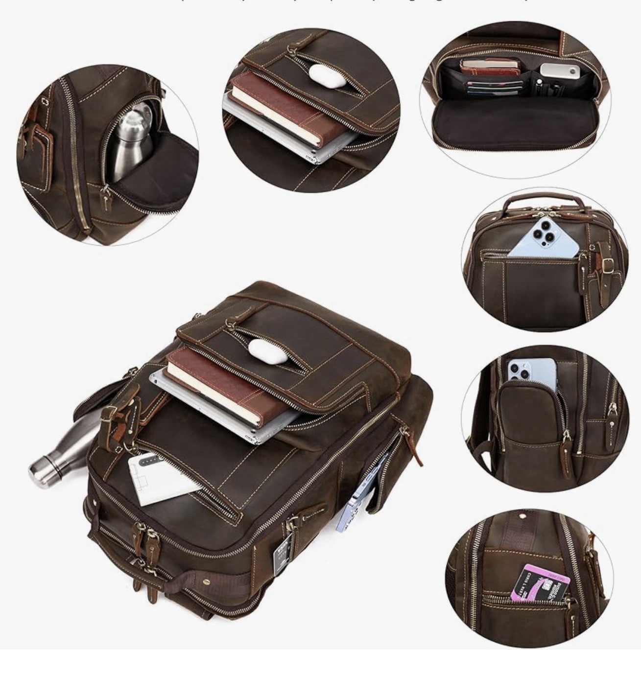 Vintage Genuine Leather Backpack