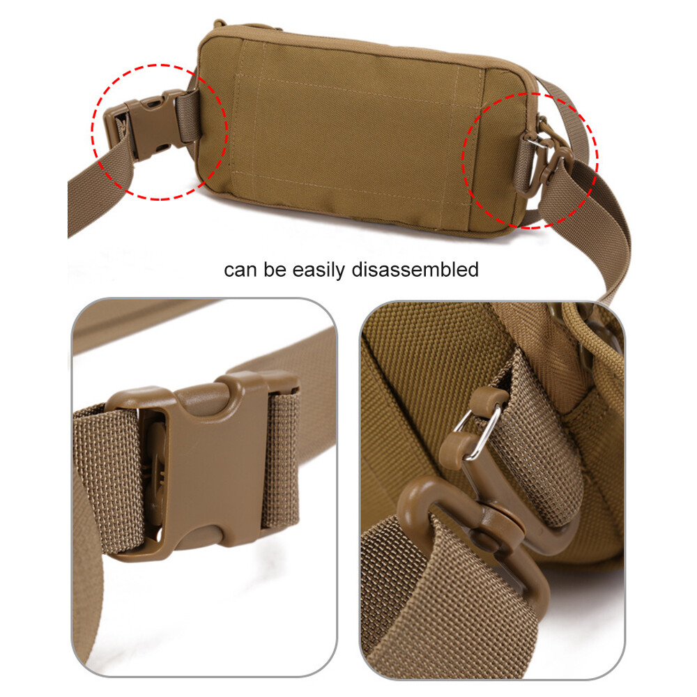 Molle Tactical Waist Bag Chest Backpack Sling Bags Shoulder Pack Outdoor Camping