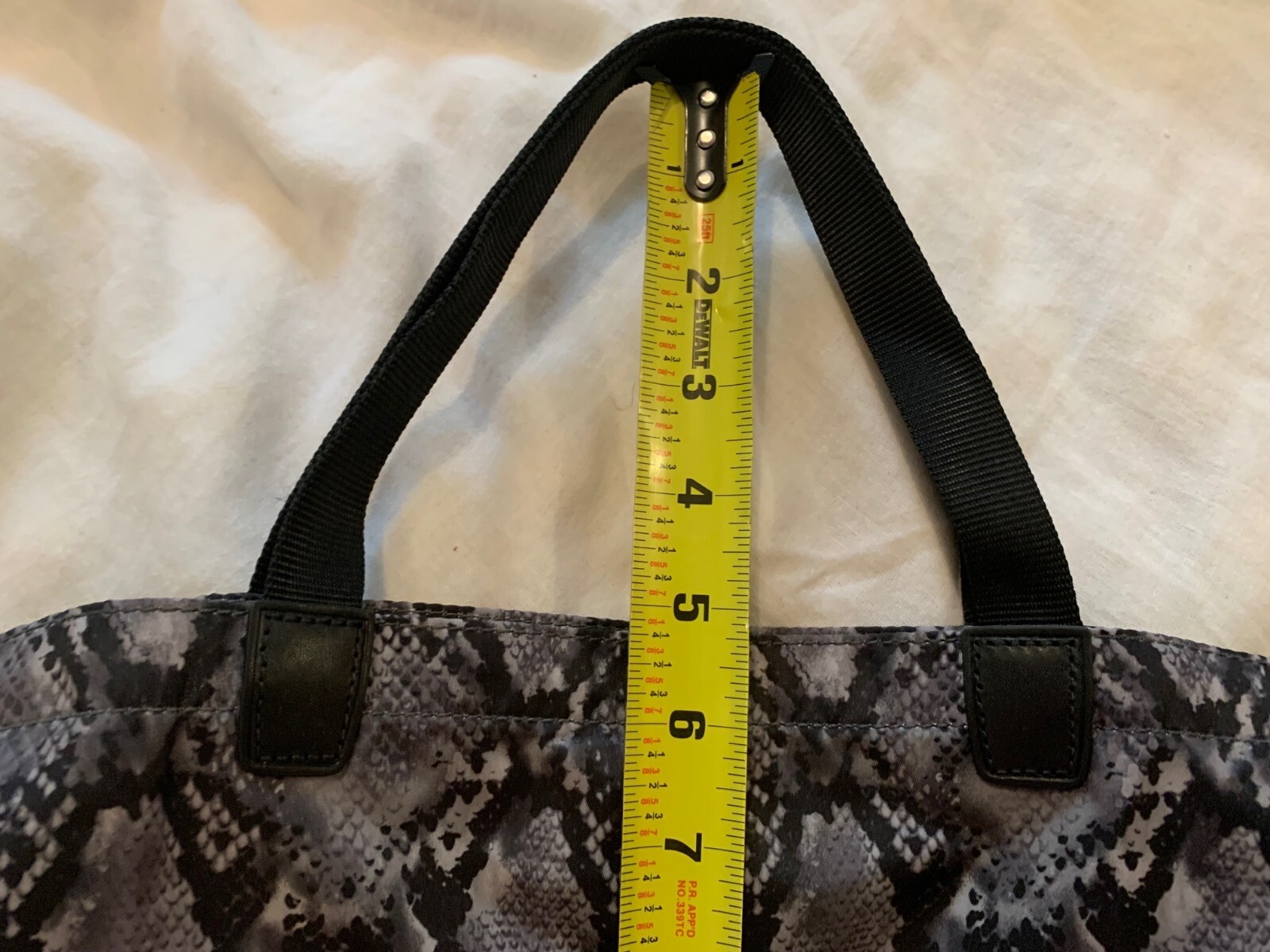 TUMI Alpha Python Roll Up Leather Travel Shopper Carry on Bag Tote Weekender