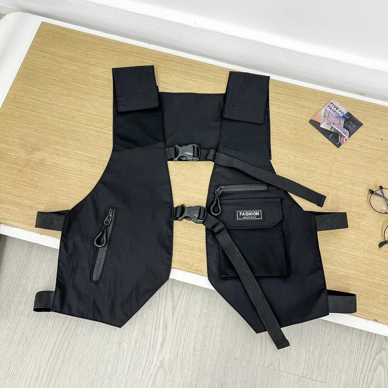 Hip-hop Streetwear Chest Rig Bag for Men Fashion Waterproof Tactical Vest Chest