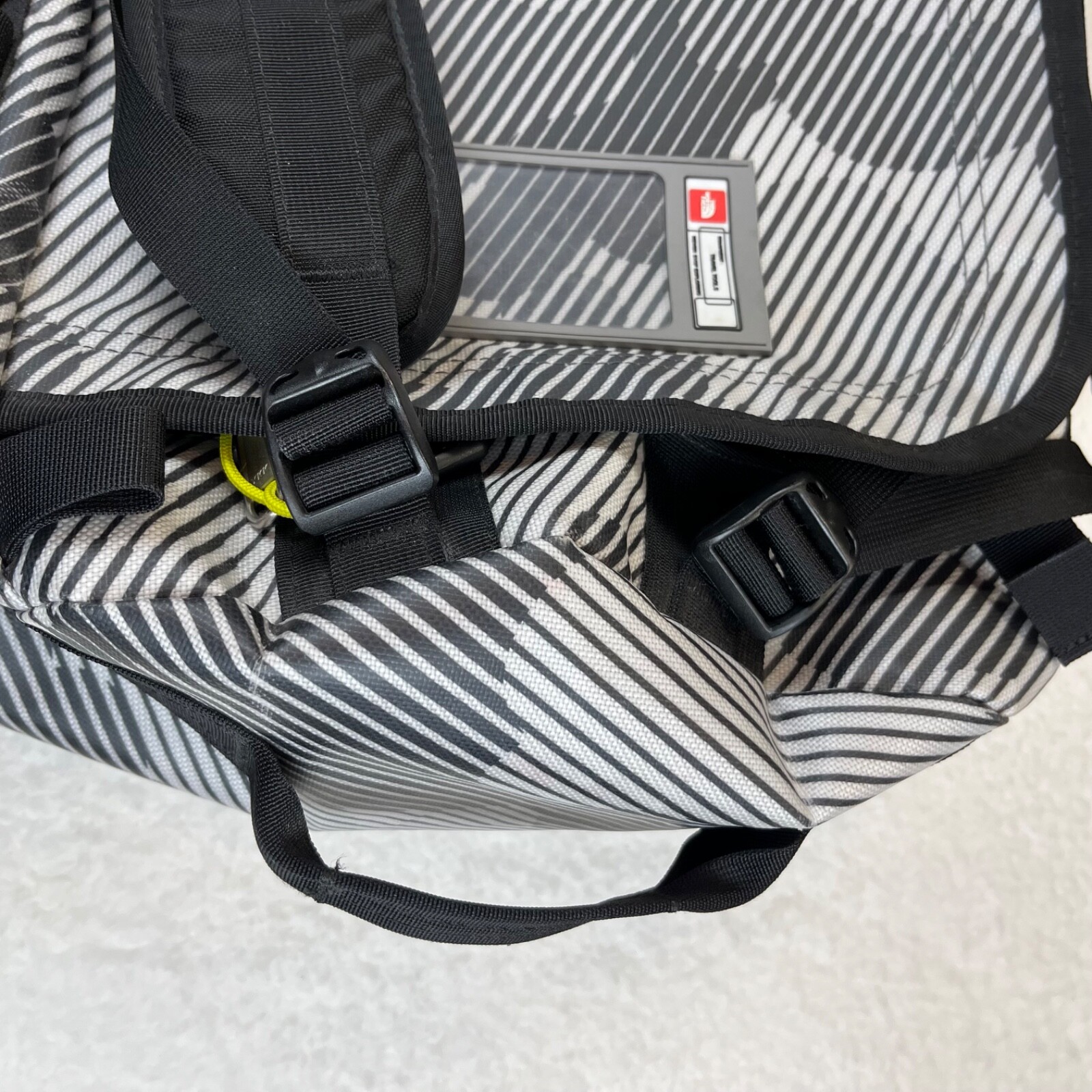The North Face Duffel Backpack Bag Base Camp Rare Camo Grey Black Med. H2O Res