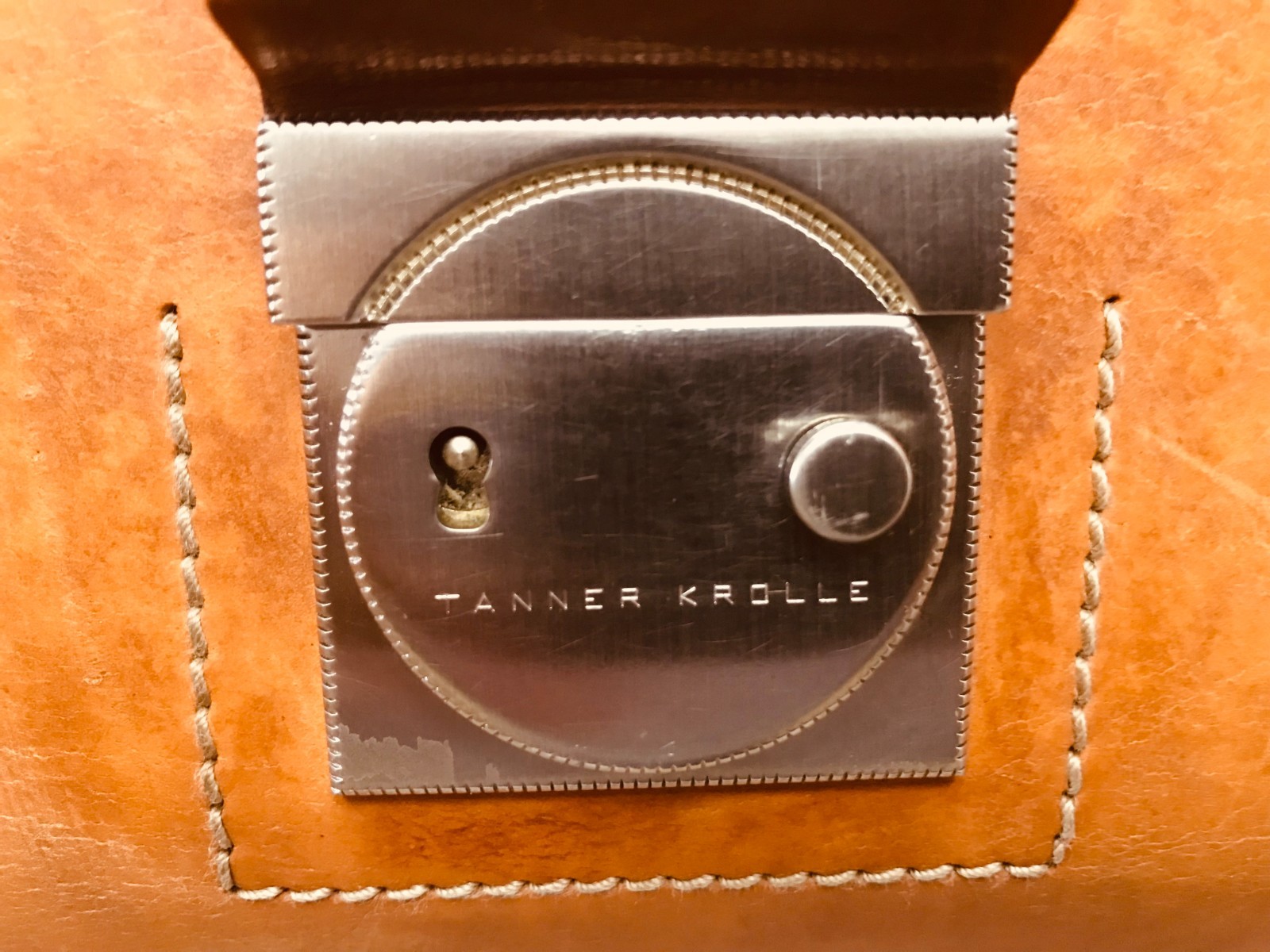 TANNER KROLLE “Bailey’s Case” Bridle Leather Briefcase / Lawyer Bag – ENGLAND