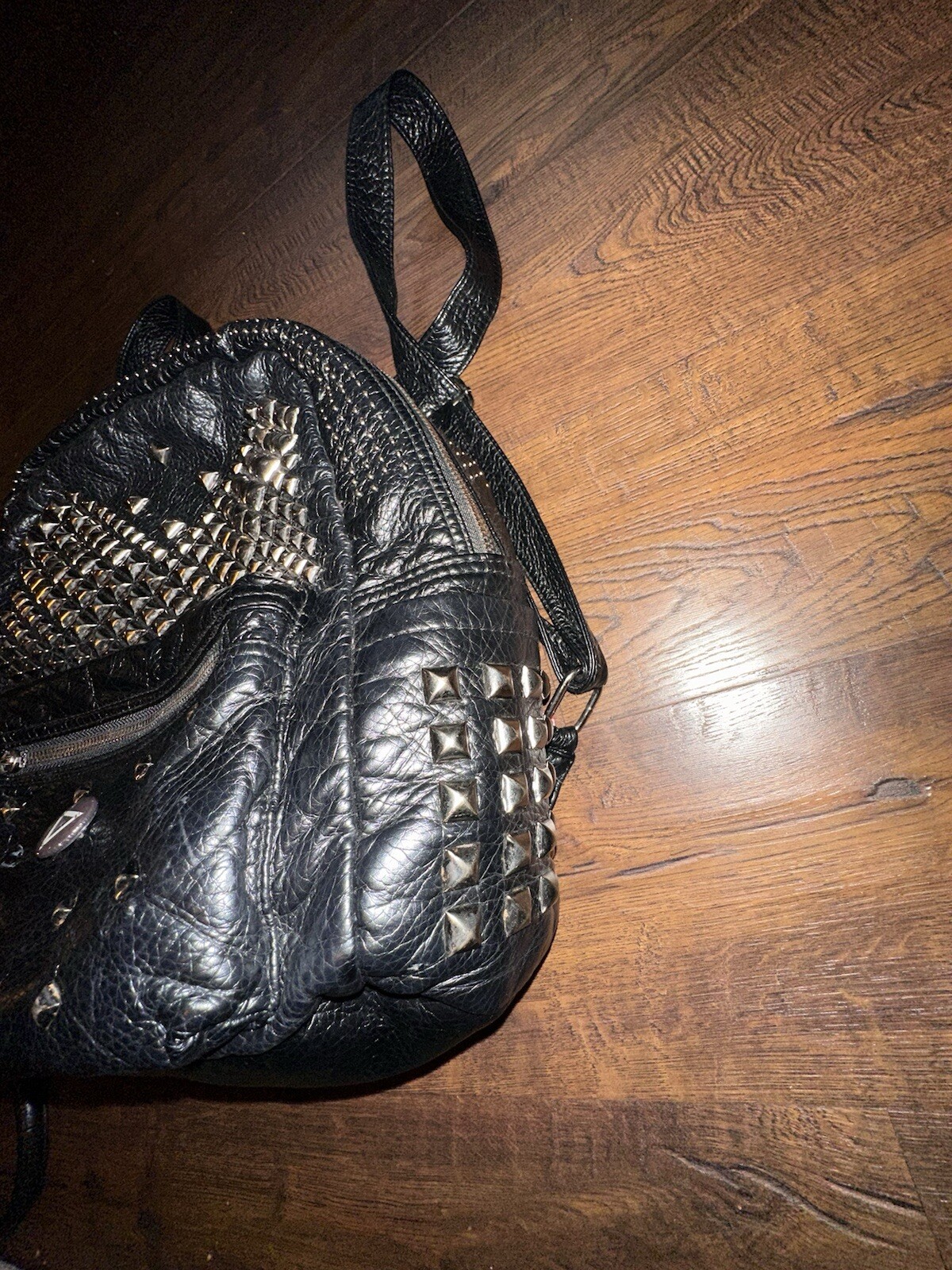 Backpack Rivet Studded School Bookbag Daypack Anti Theft Rucksack Bag