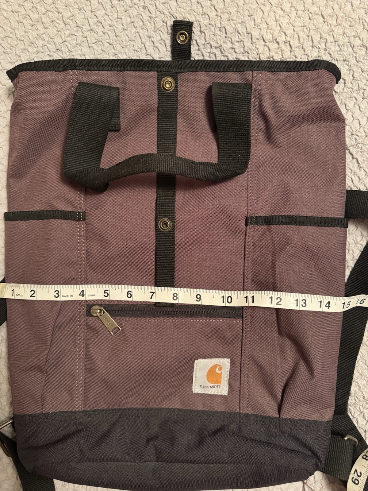 Carhartt Convertible Legacy Hybrid Backpack Tote Bag – Purple w/ Black Trim NWOT