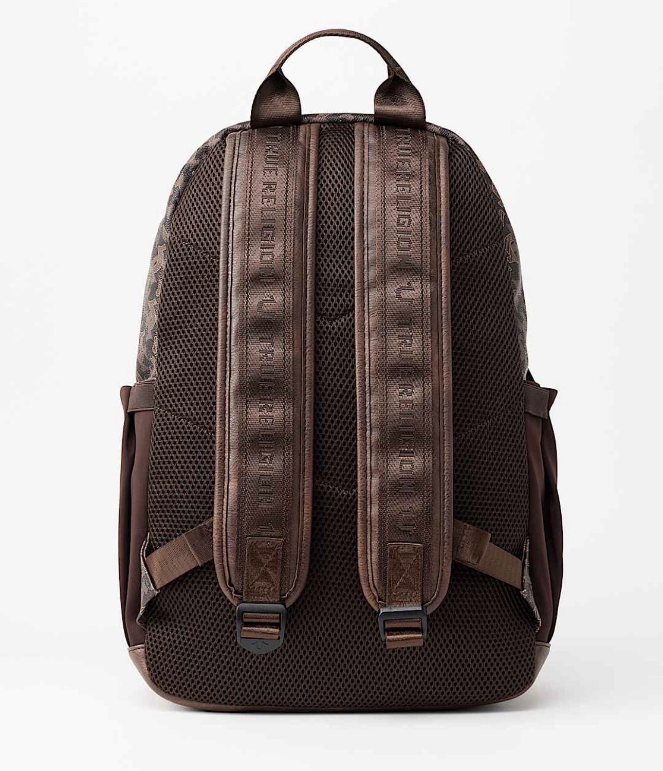 New Authentic True Religion Backpack Brown Black Monogram School Travel Bag Work