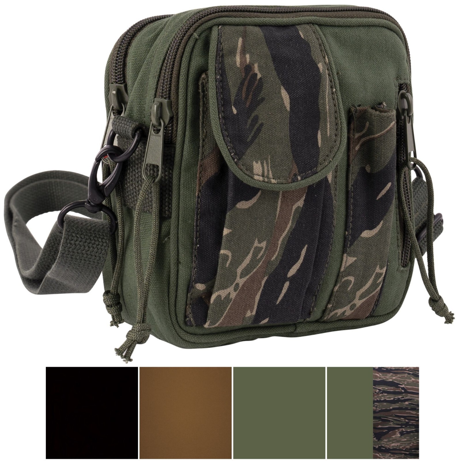 Rothco Tactical Organizer Shoulder Pouch Camo Field Bag Purse Travel Camping