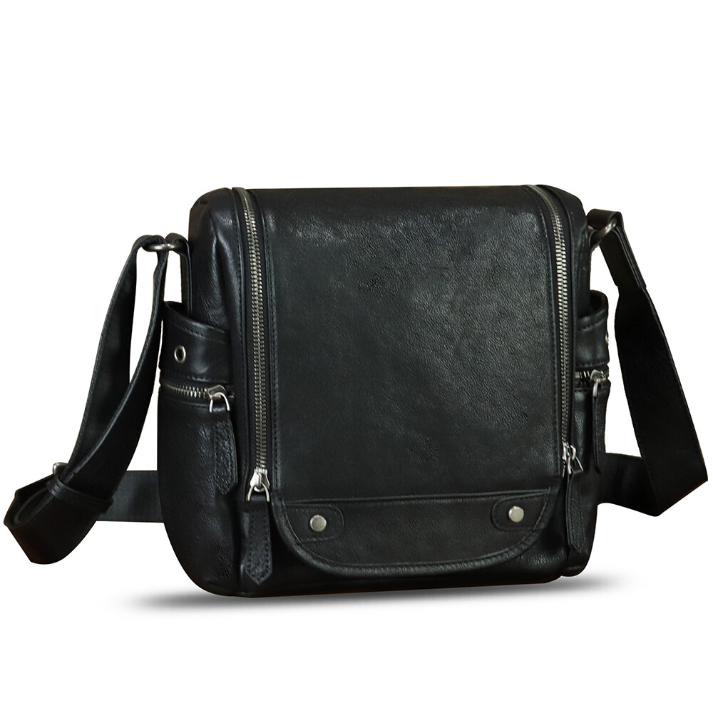 Genuine Leather Purses for Men Classical Messenger Bag Crossbody Shoulder Bag