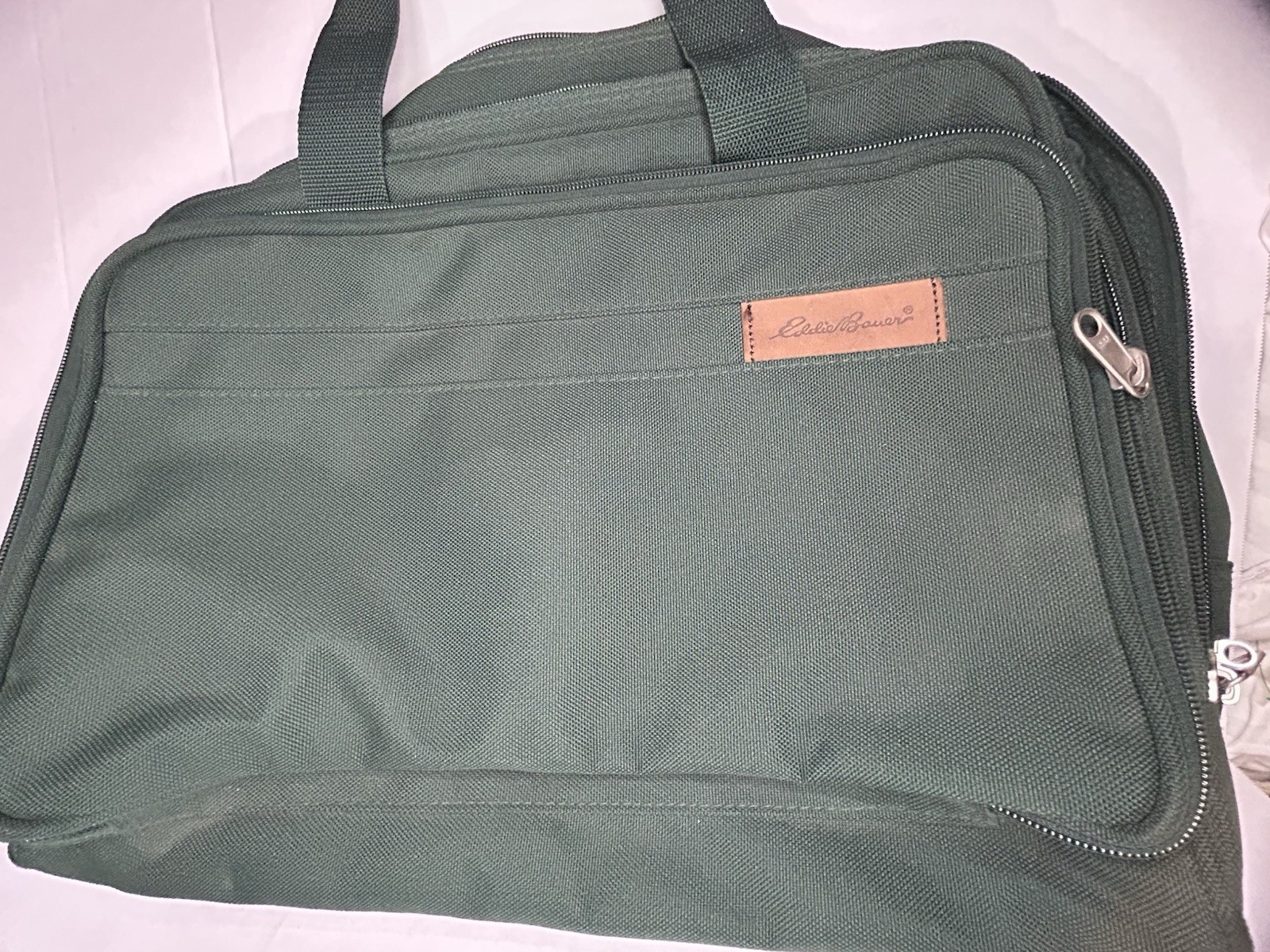 Eddie Bauer Vintage Sport Shop Laptop Messenger Bag Travel Work Bag W/O Strap