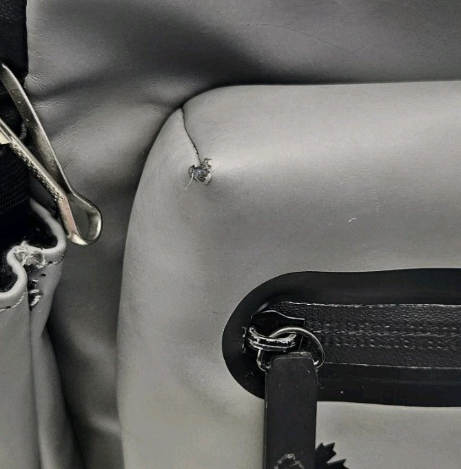 PAJAR PU Gray Backpack. Water Resistant Polyurethane. Pre-Owned