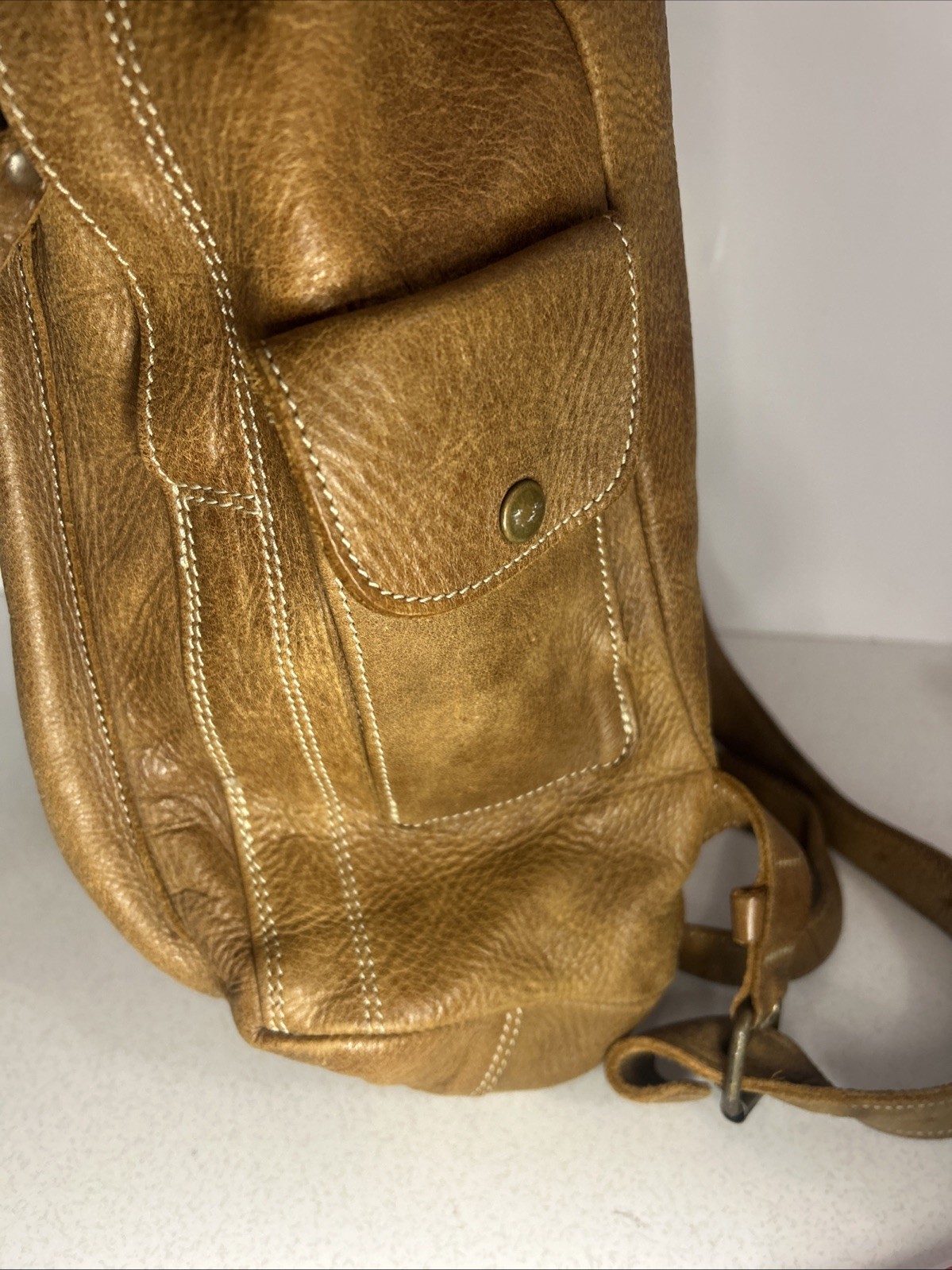Genuine Roots Canada Leather Backpack READ
