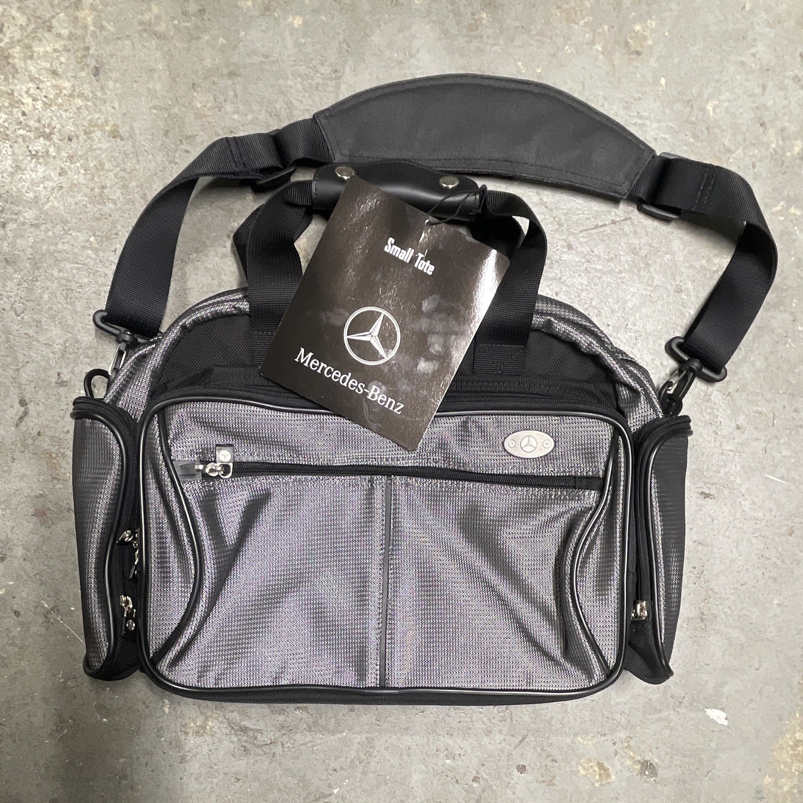 RARE VTG Mercedes-Benz Ballistic Nylon Travel Duffel Bag Trolley Sleeve TRG