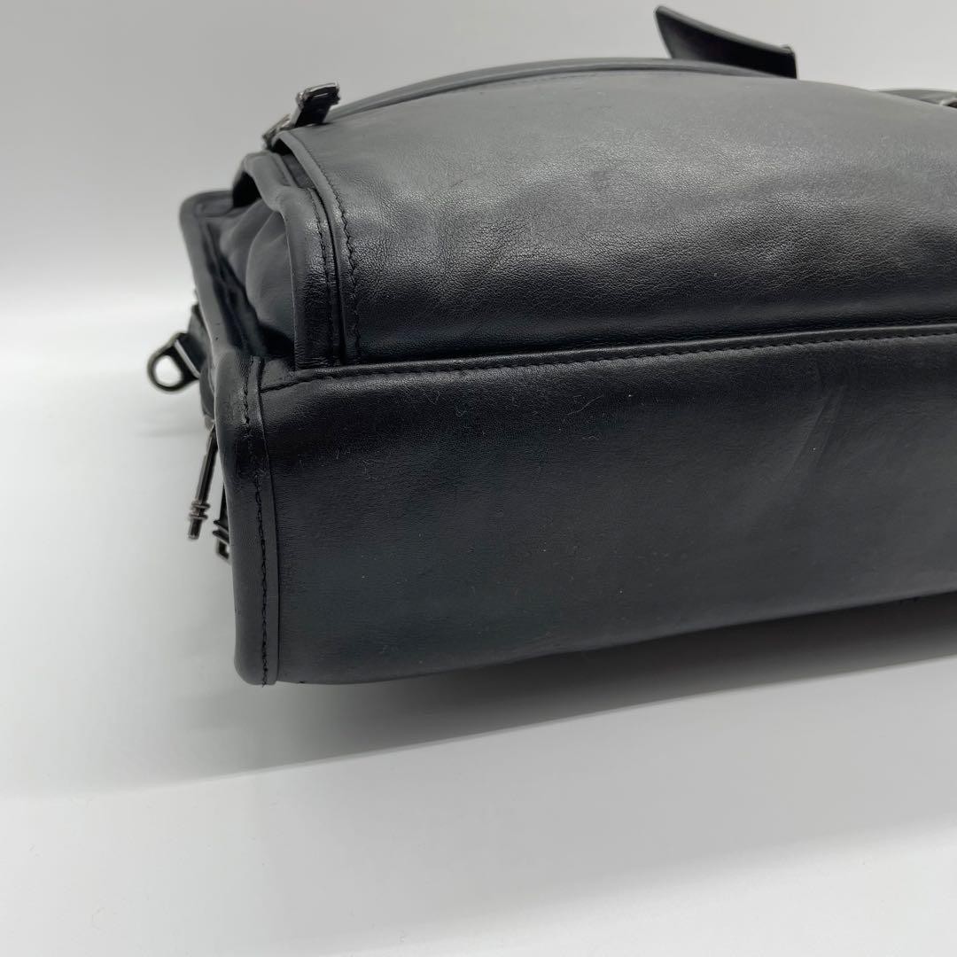 TUMI Black Napa Leather 2Way Business Bag 31cm