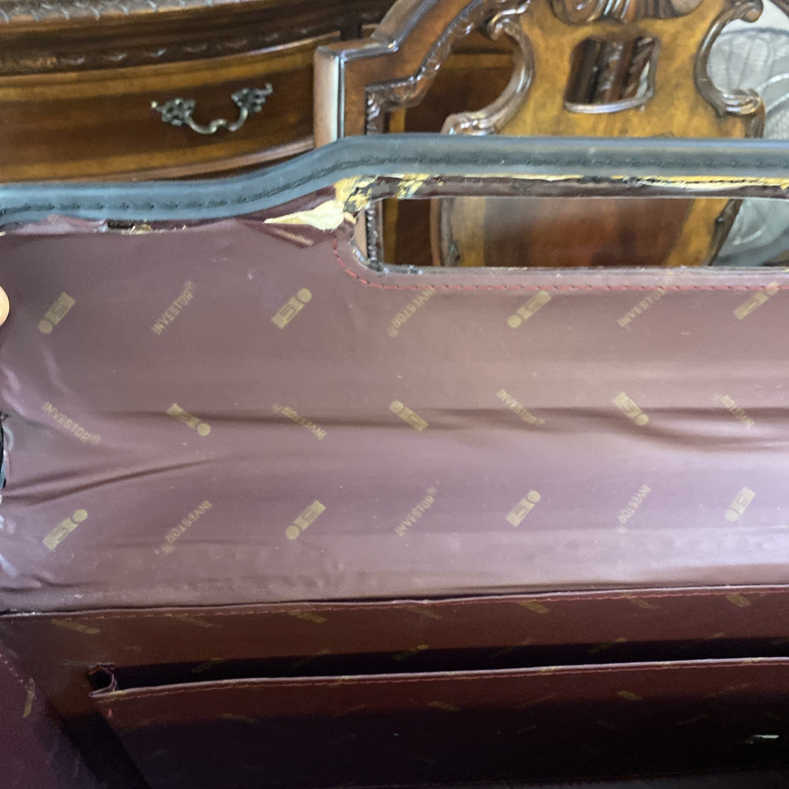 Vintage Business Class Burgundy Hard Shell Attache Briefcase Combination Lock