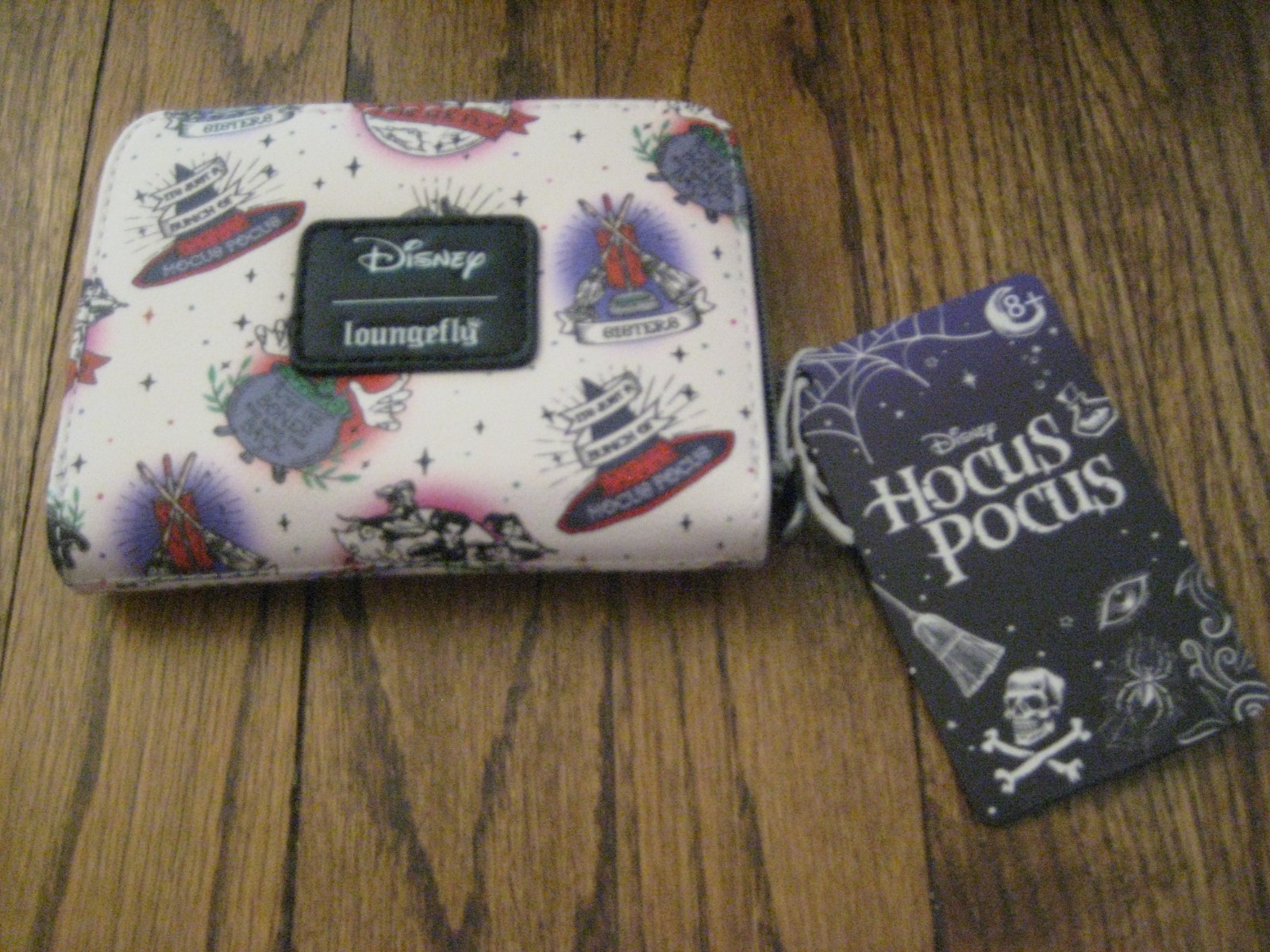 Loungefly Disney Hocus Pocus Tattoo Icons Mini Backpack Wallet Set! Binx