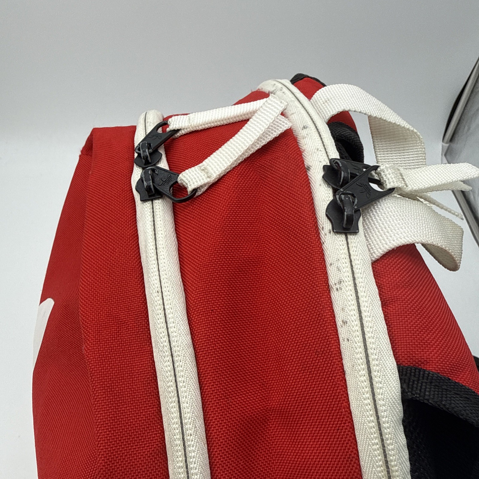 adidas Trefoil Logo Backpack School Book Bag Gym Equipment Pack Red Medium Size