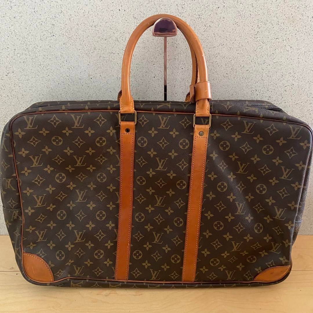 Authentic LOUIS VUITTON Sirius Monogram Double zipper soft suitcase Travel bag