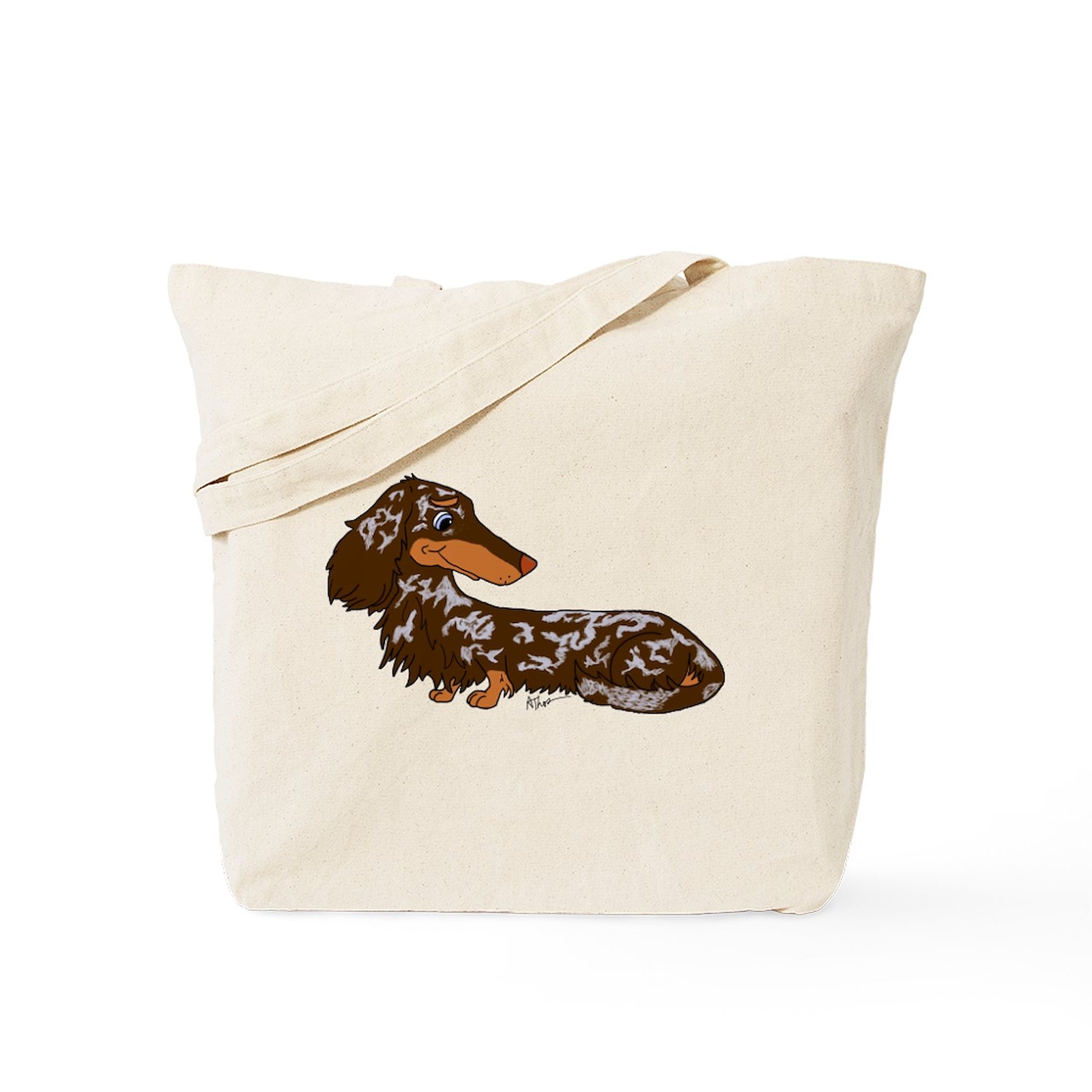 CafePress Chocolate Dapple Dachshund Tote Bag (288993474)