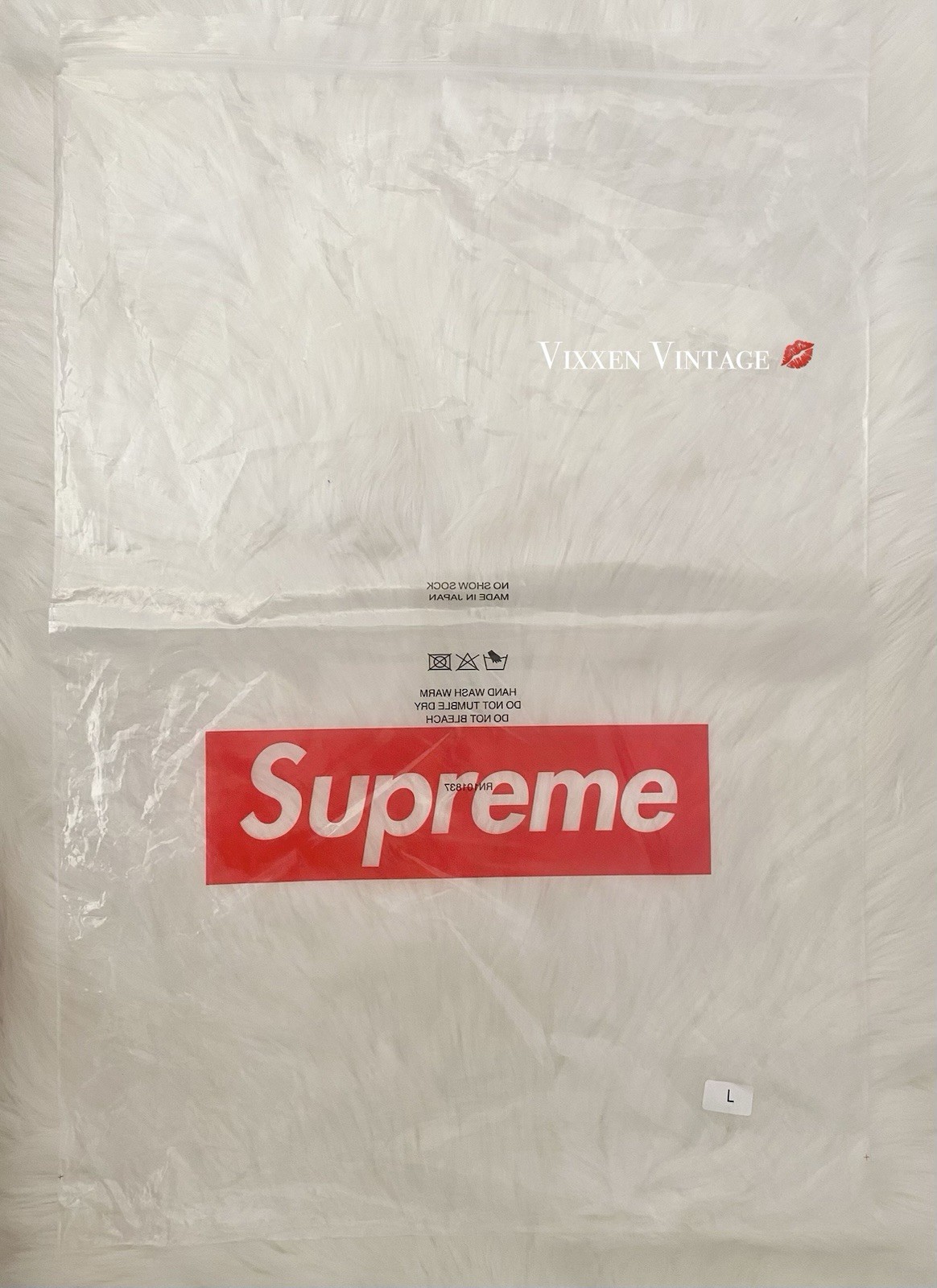 SUPREME PLASTIC RETAIL SHOPPERS & CLEAR POLY BAG BUNDLE LOT OF 6