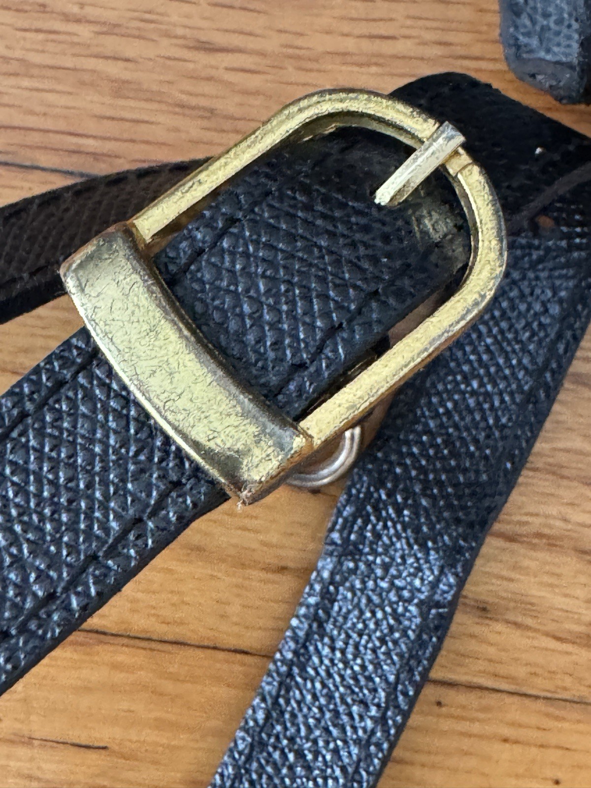 Le Tanneur Locking Leather Briefcase with Key Made in France Pebble Finish