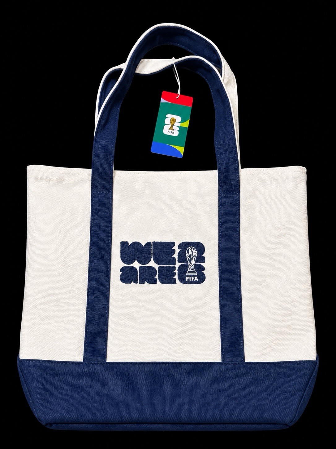 FIFA World Cup 2026 Official Licensed Reusable Canvas Tote Bag Blue Collectible