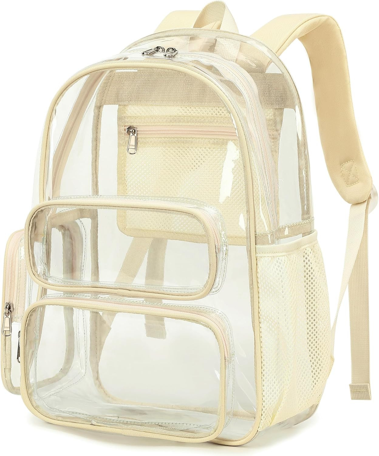 Clear Backpack Heavy Duty Transparent Bag for Stadium Events See through Bookbag
