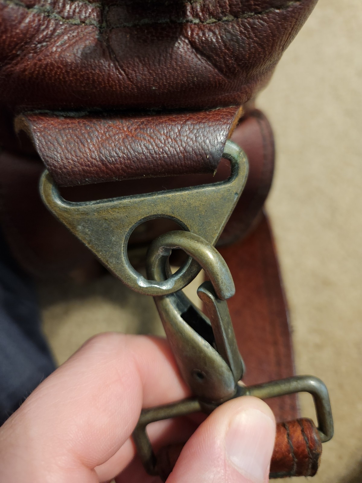 Buffalo Jackson Trading Co Leather Messenger Bag