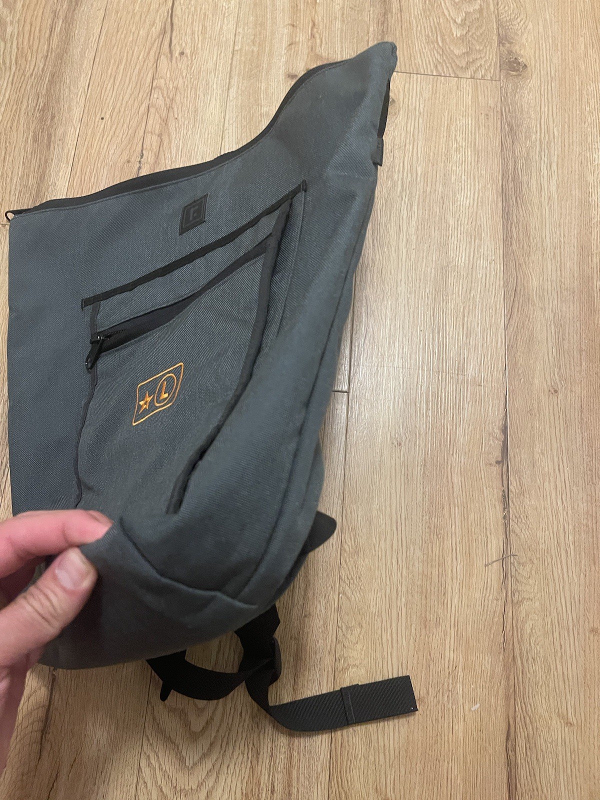 RICKSHAW BAGS MEDIUM VELO BACKPACK $129 GREY *SEE PHOTOS* SAN FRANCISCO SLEEK