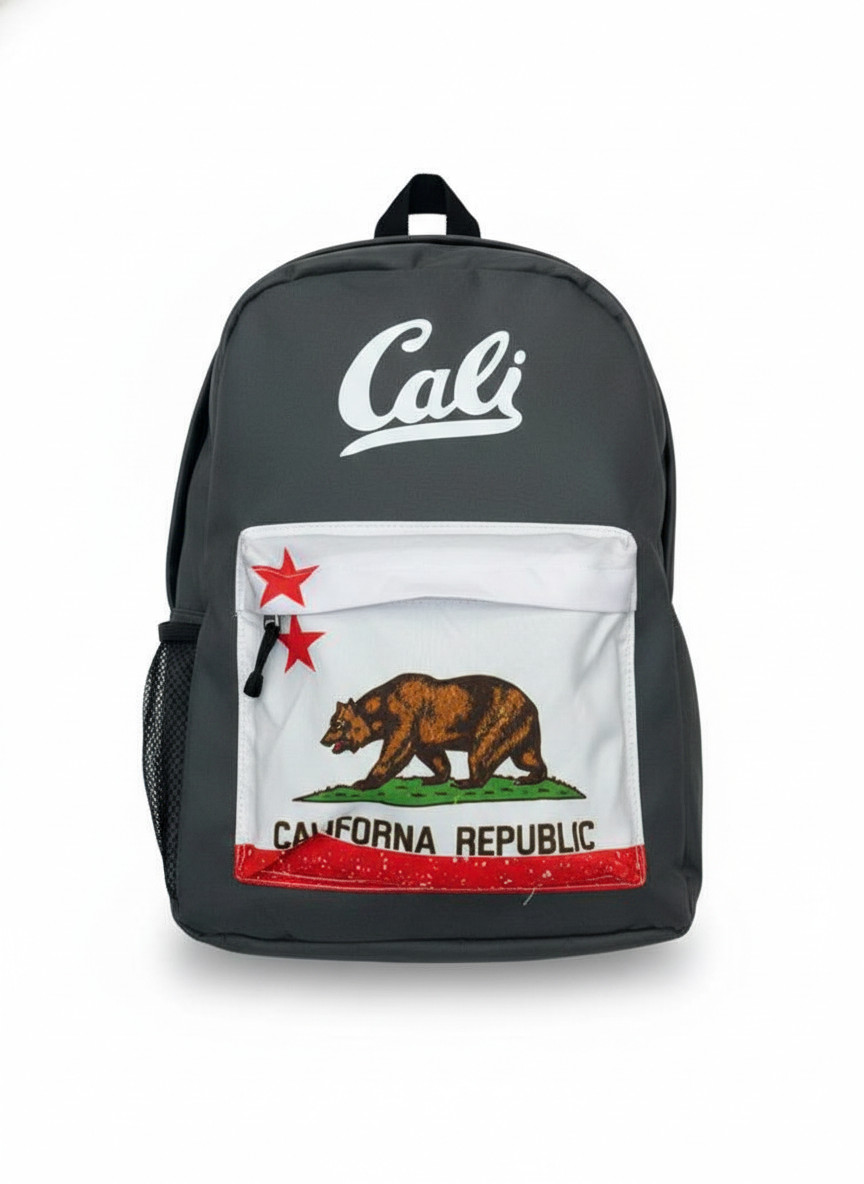Student Backpack California Republic Bear 16″ Large Backpack Cool Bag