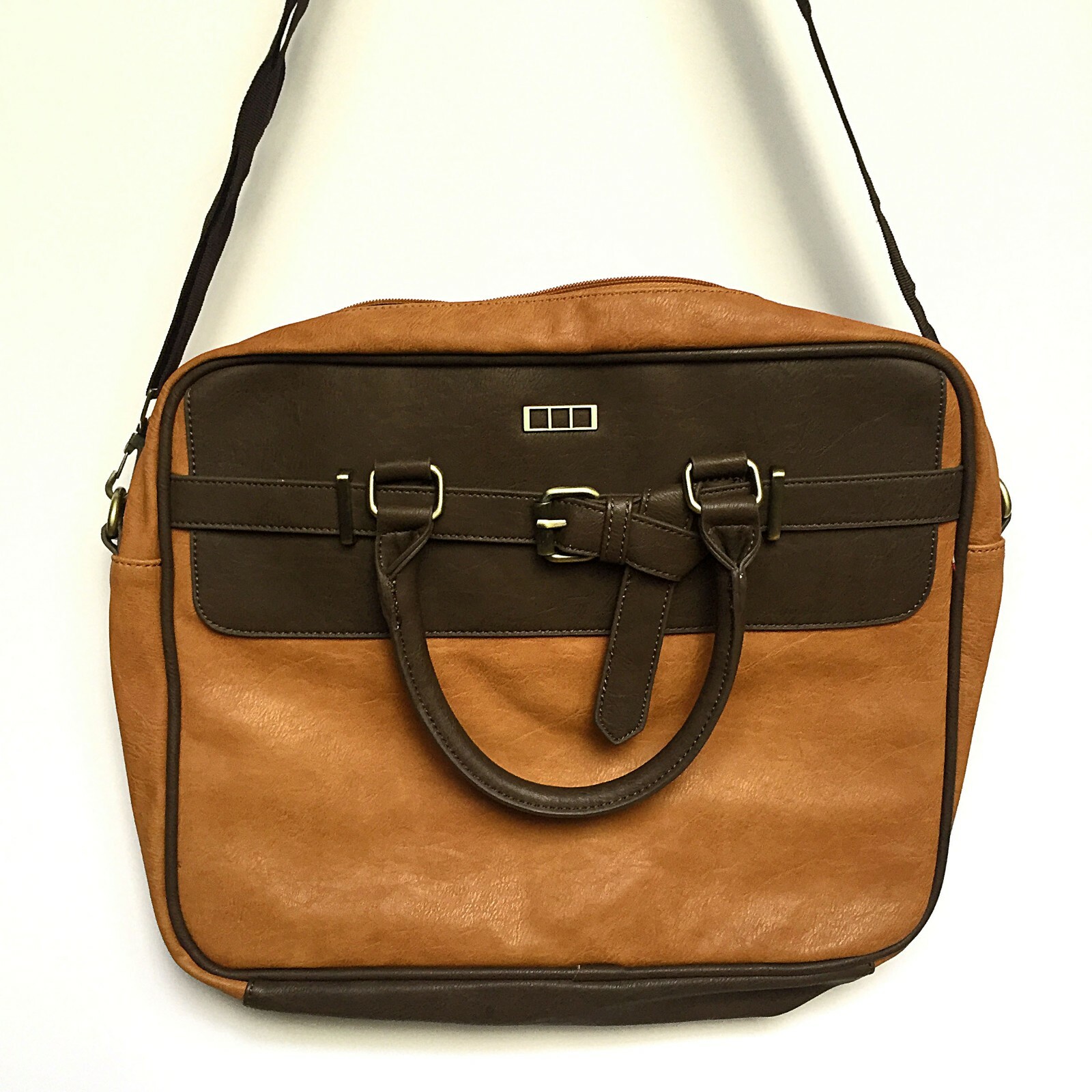 MSK Polyurethane Laptop Briefcase Office College Shoulder Bag