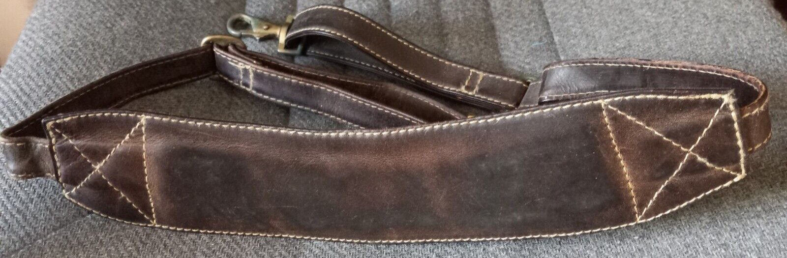 Leather Briefcase Bag Canyon Outback Brown Large Vintage India