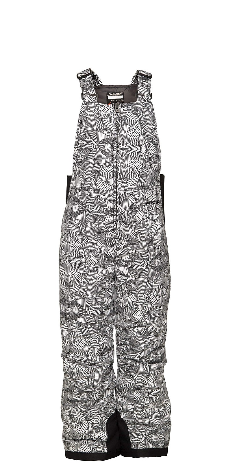 Arctix Toddler Chest High Bib Overalls Diamond Print White 5 T U9