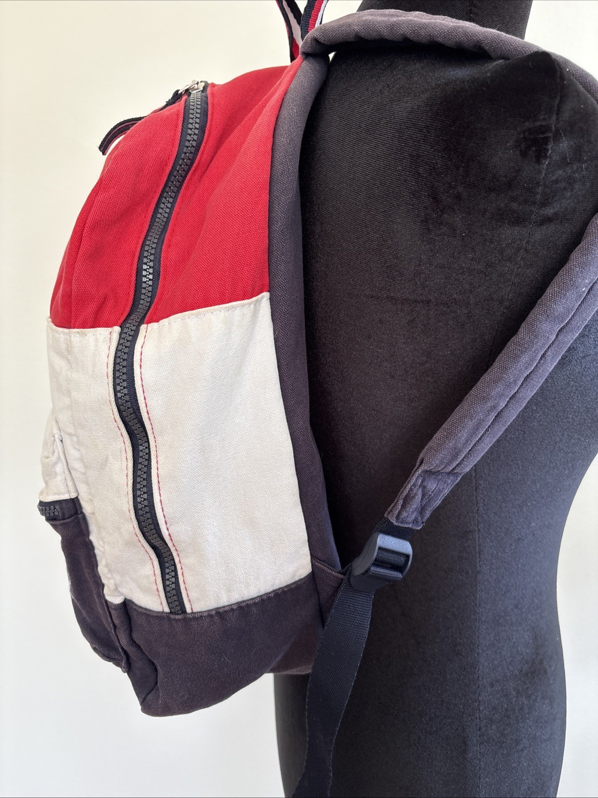 Tommy Hilfiger Backpack 100% Cotton Americana Nautical Colorblock Preppy