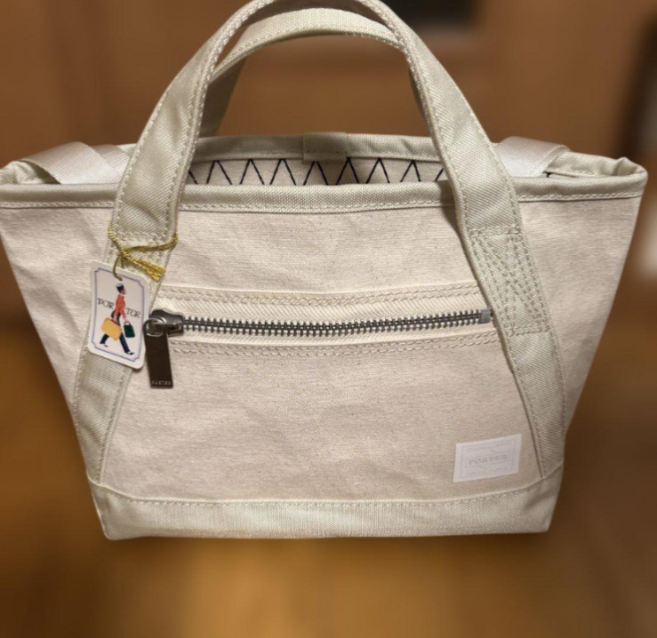 New Porter Yoshida Bag Unused Tag Tote Bag Shoulder White Made in Japan