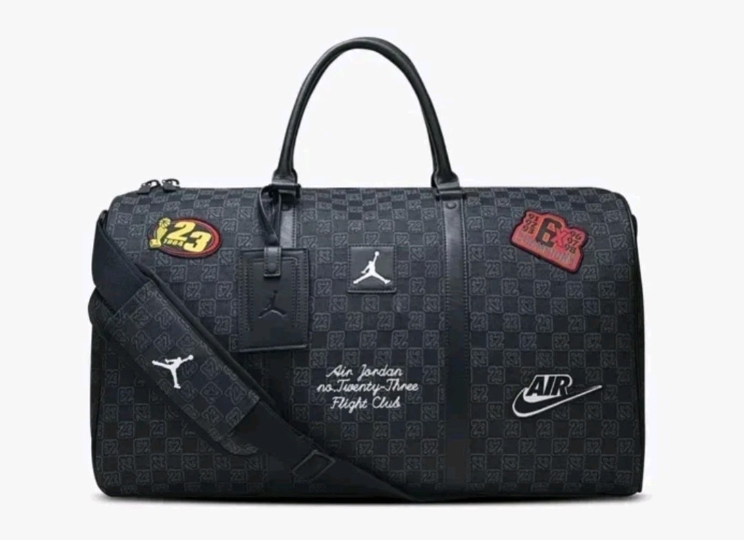 New WT Jordan Monogram Luxury Duffle Bag Luggage Travel Vacation Champion Nike