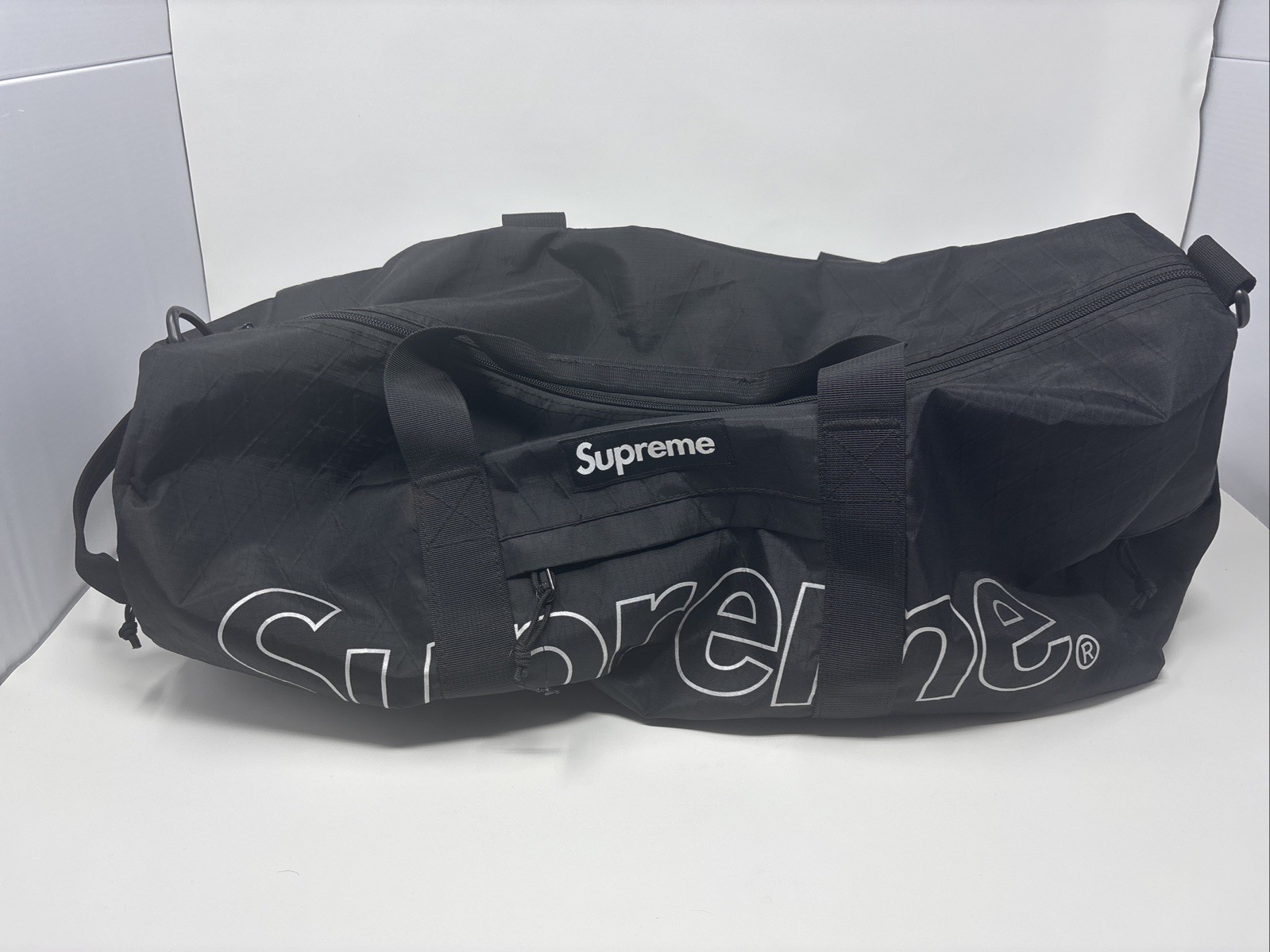 Supreme Black Zip Duffle Bag Men’s Casual