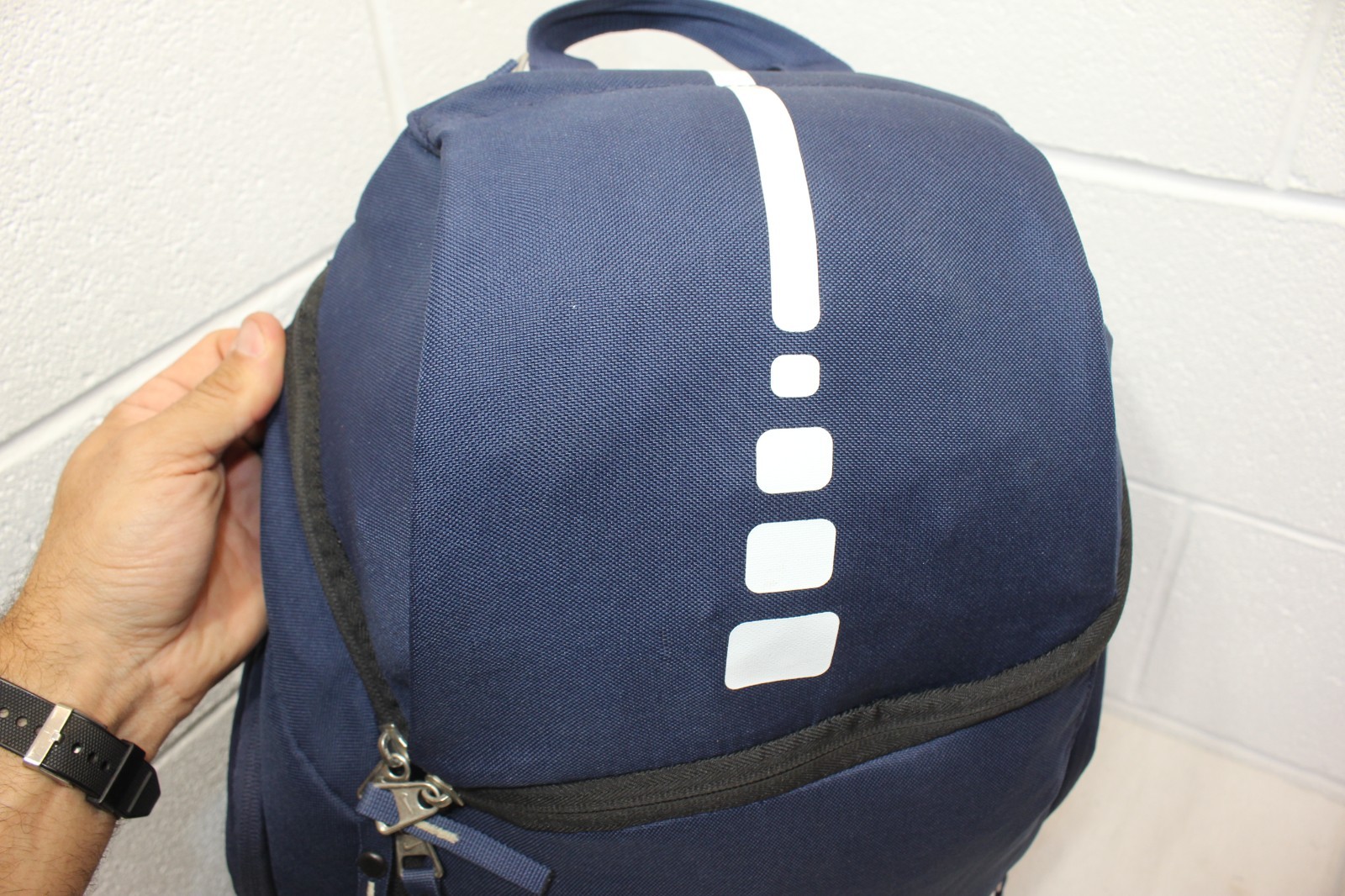 Nike Hoops Elite Max Air Team Backpack Blue Triple Zip BA4880-441 Basketball GUC
